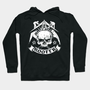 Roofer Vintage Logo Design Hoodie